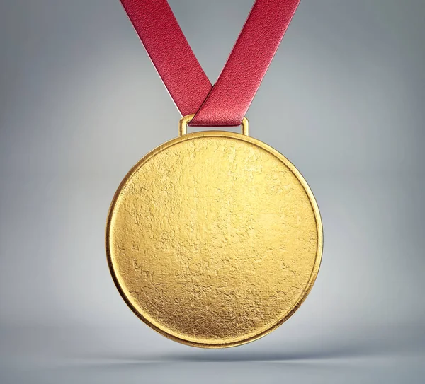 3D altın madalya — Stok fotoğraf