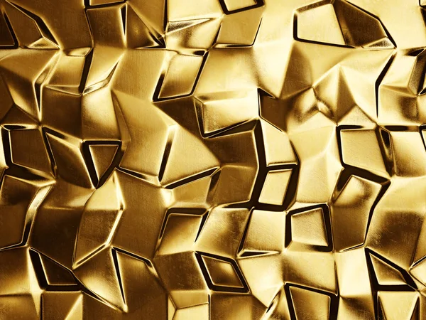 Geometric golden backgroound — Stock Photo, Image