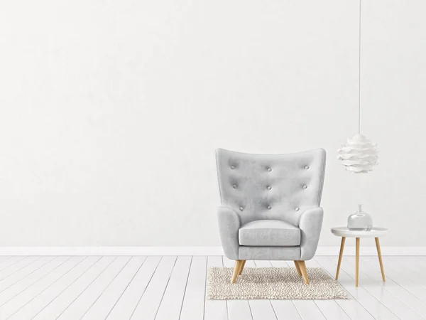 Modern oturma odası koltuk ile — Stok fotoğraf