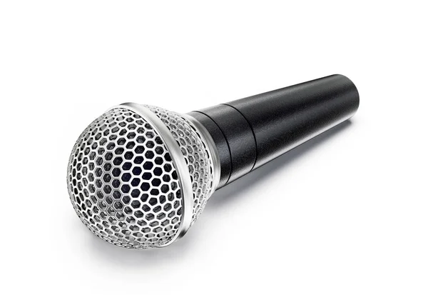 Illüstrasyon Izole Beyaz Arka Plan Üzerinde Mikrofon — Stok fotoğraf
