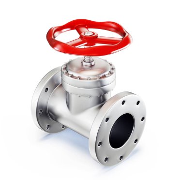 Beyaz izole çelik kapak.