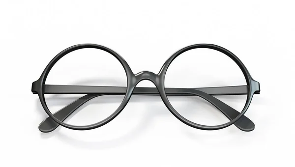 Schwarze Brille Isoliert Auf Weiß Illustration — Stockfoto