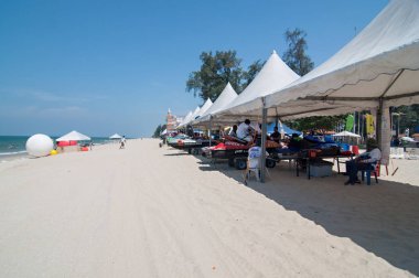 Terengganu, Malezya - Temmuz 22-25, 2009: Uluslararası ve yerel biniciler Jet Ski 2 Asya Watercross Süper Kupası Terengganu yarış katılmak.