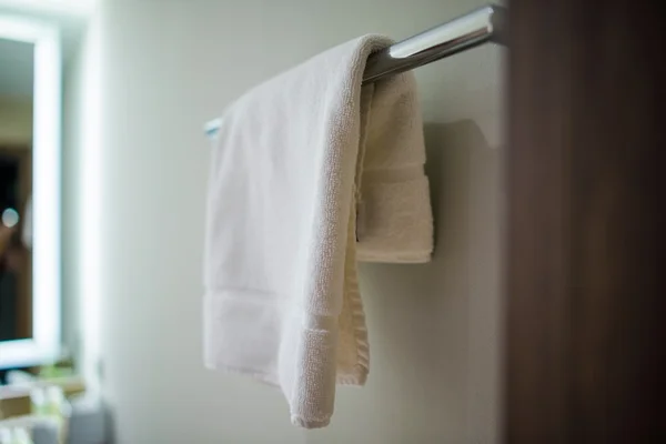 Fresh Clean White Towel — Stock Photo, Image