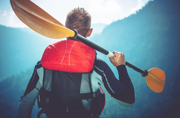 Viaggio in kayak pronto — Foto Stock