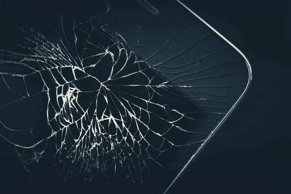 Cellphone gebroken Display — Stockfoto