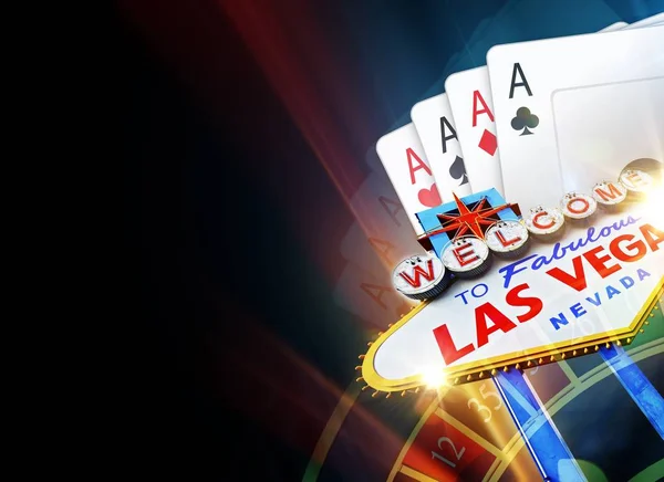 Poker Las Vegas Background — Stock Photo, Image