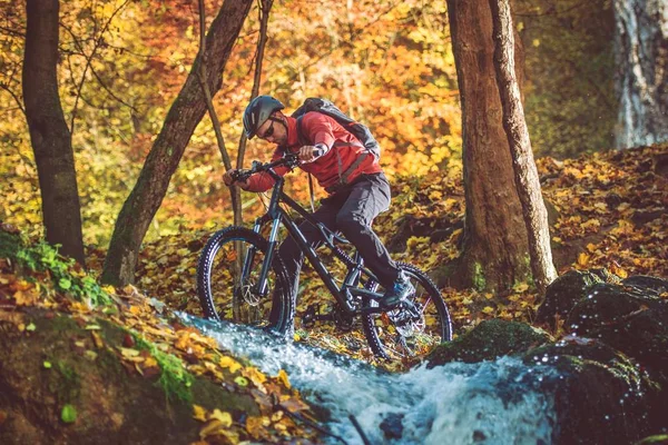 Active Mountain Biker — Stock Photo, Image