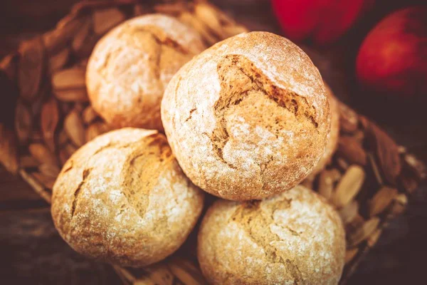 Fresh Whole Grain Rolls — Stock Photo, Image