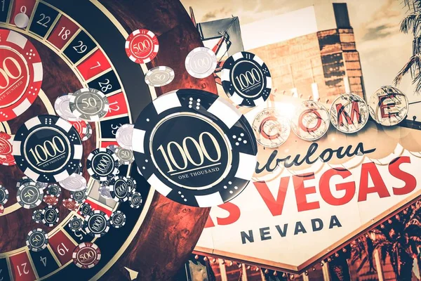 Vegas Casino rulett koncepció — Stock Fotó