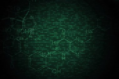 Kimyasal koyu arka plan