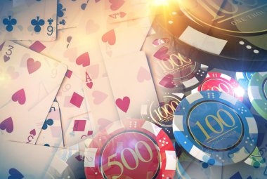 Poker oyun illüstrasyon 