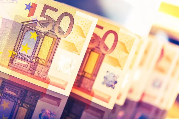 Bunte Euro-Banknoten — Stockfoto