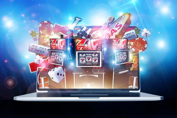 Онлайн казино, азартні ігри — стокове фото