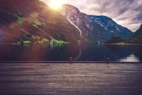 Lugar escénico en Noruega — Foto de Stock