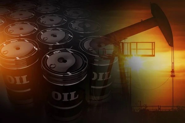 Концепція запасів нафти — стокове фото