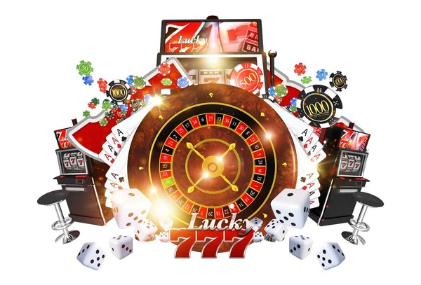 Famoso Casino Juegos Concepto — Foto de Stock