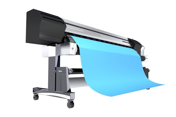 Impresora amplia 3D aislada — Foto de Stock