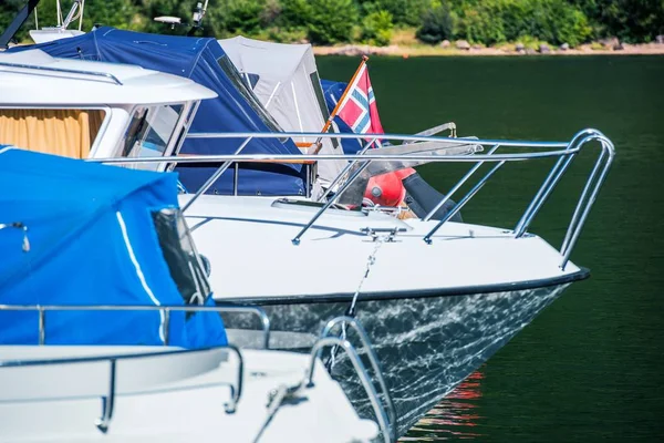 Norwegian Boats in Marina — Stock Photo, Image