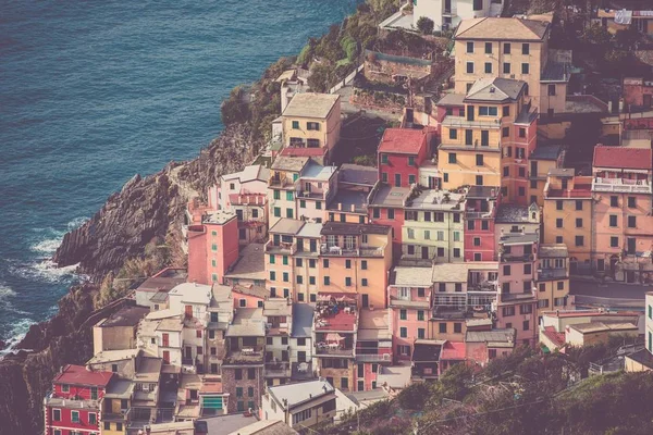 Mittelmeerarchitektur. Italienische Riviera — Stockfoto