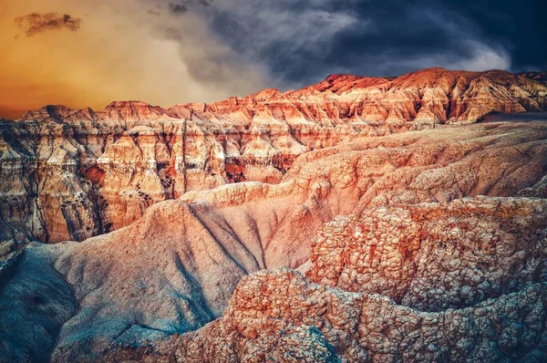 Badlands scenerii Południowej Dakota — Zdjęcie stockowe