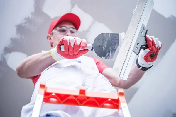 Preparing For Drywall Patch — Stock Photo, Image