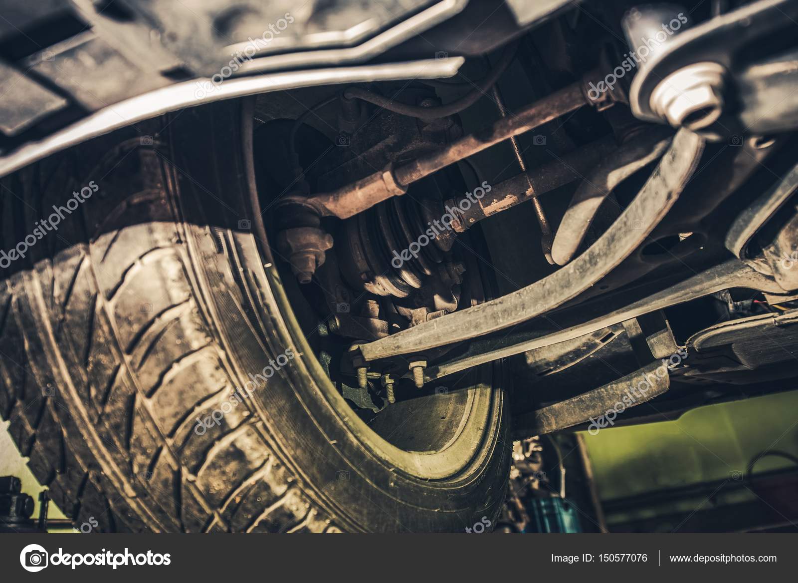Car Steering and Suspension Stock Photo by 150577076