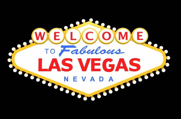 Las Vegas znak izolowany — Zdjęcie stockowe
