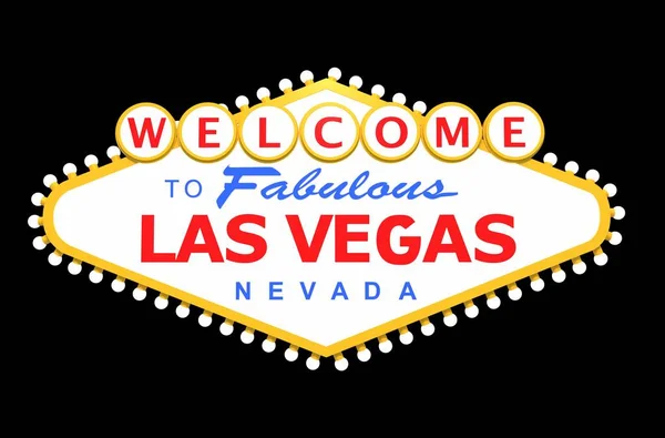 Las Vegas Sign Isolerad — Stockfoto