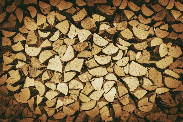 Leña troncos fondo — Foto de Stock
