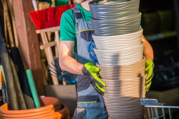 Garden Store Flower Pots — Stock Photo, Image