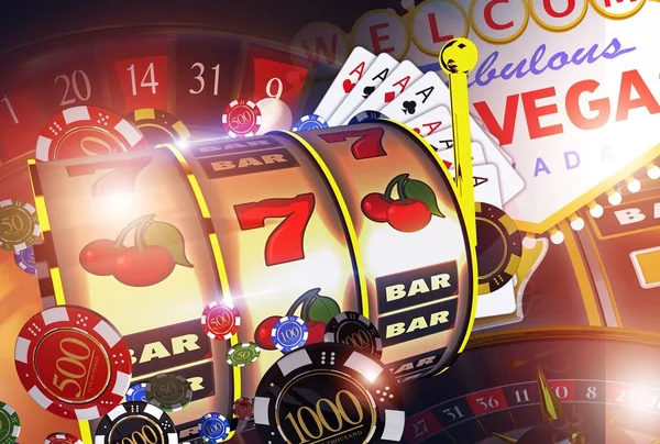 Vegas Casino Games Concept — Stock Photo, Image