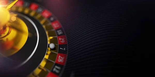 Casino Roulette Banner — Stock Photo, Image