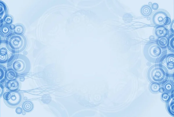 Blaue Kreise abstrakter Hintergrund — Stockfoto