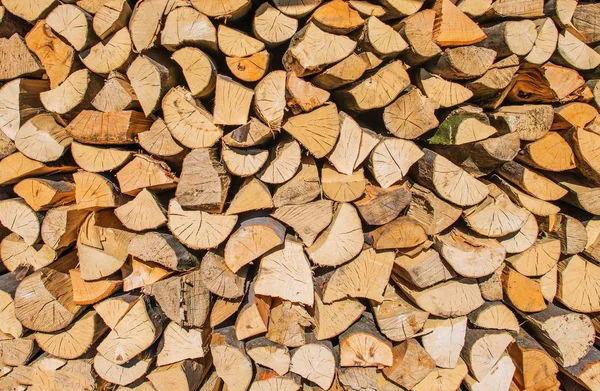 Pacote de Firewood Closeup — Fotografia de Stock