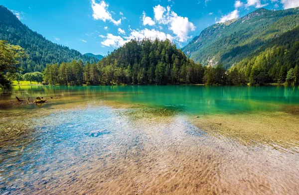 Panoramico Lago Tirolo — Foto Stock