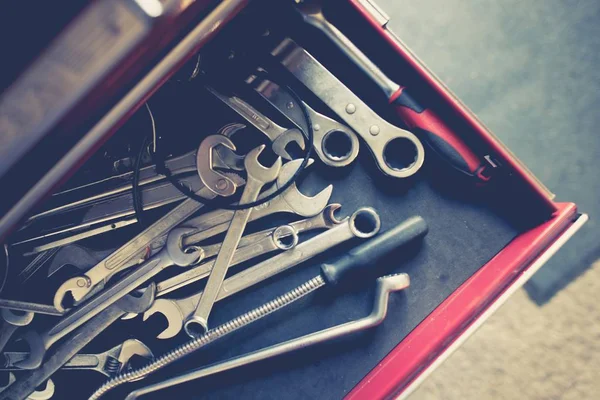 Set of Steel Wrenches — Stock Photo, Image