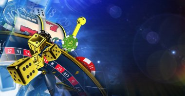 Koyu mavi Casino Tema