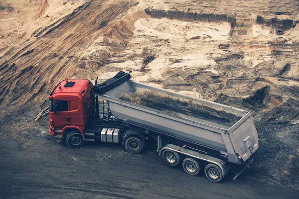 Construction Site Dump Truck — Stock Photo, Image