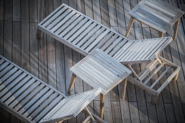 Cruise Ship Deckchairs Closeup — Stock Photo, Image