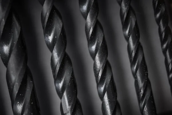 Drill Bits Closeup Photo — Stock Photo, Image