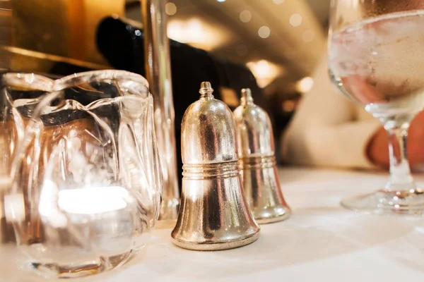 Elegant Restaurant Table Closeup — Stock Photo, Image