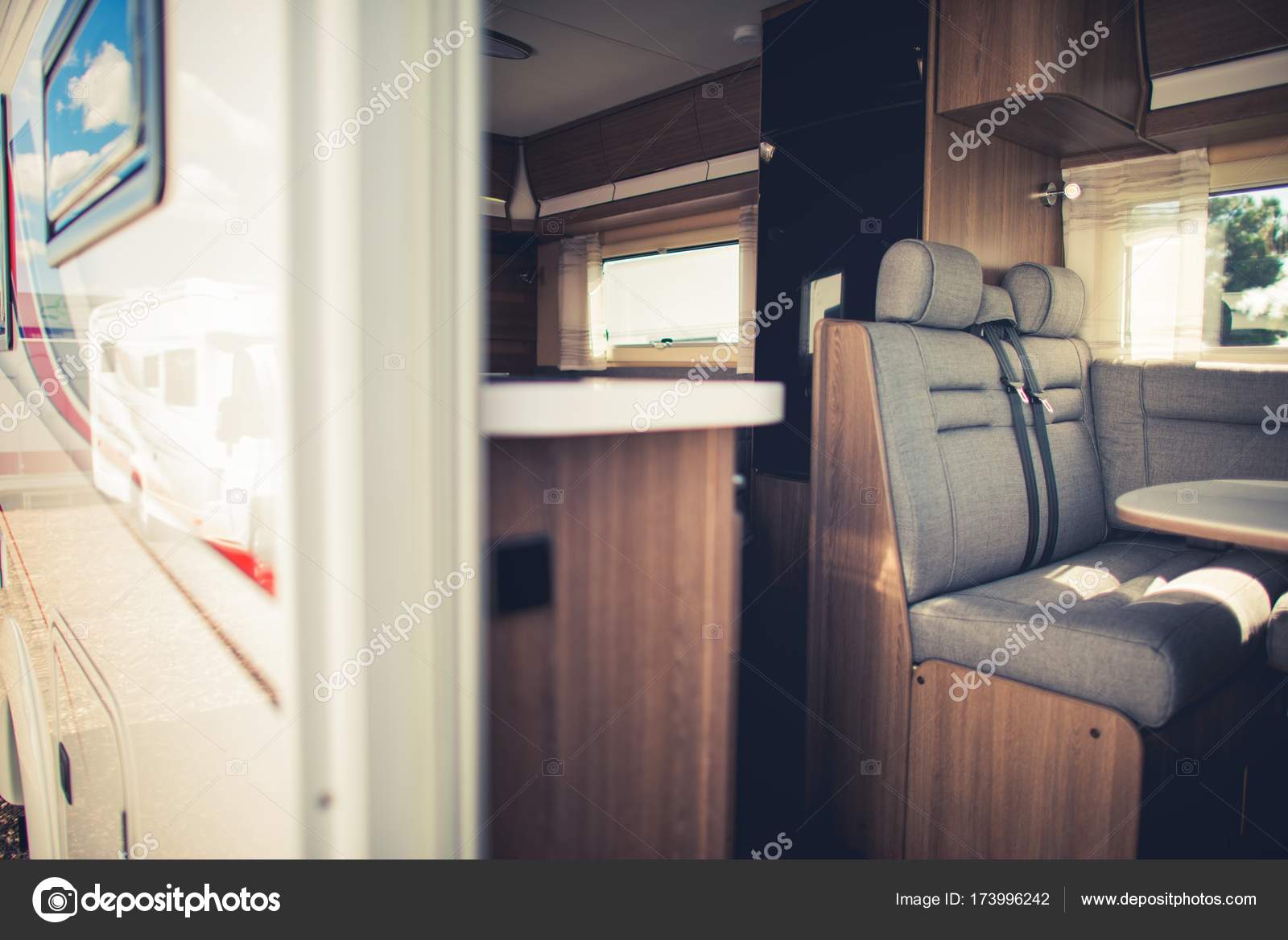 Modern Camper Van Interior — Stockfoto © welcomia #173996242 Modern Camper Van Interior — Stockfoto © welcomia #173996242