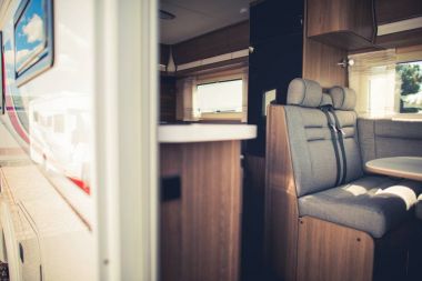 Modern Camper Van Interior clipart