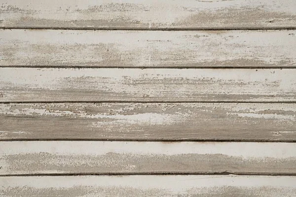 Oude wit geschilderde houten muur — Stockfoto