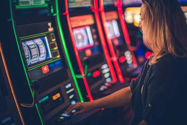 Slot Machine Casino Playing — Stock Photo, Image