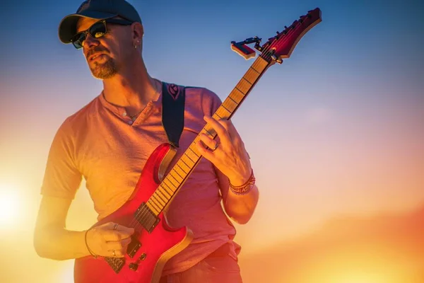 Elektrische gitaar Rockman — Stockfoto