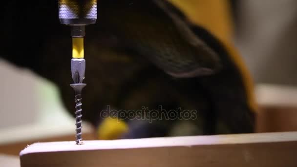 Pilote de forage en action. Travaux de construction. Slow Motion Gros plans .