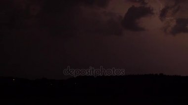 Fırtına Lightning'ler yavaş hareket ile. Hava toplama