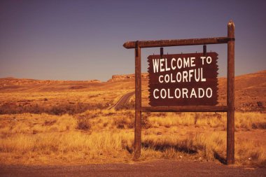 Colorado devlet hoş geldiniz işareti